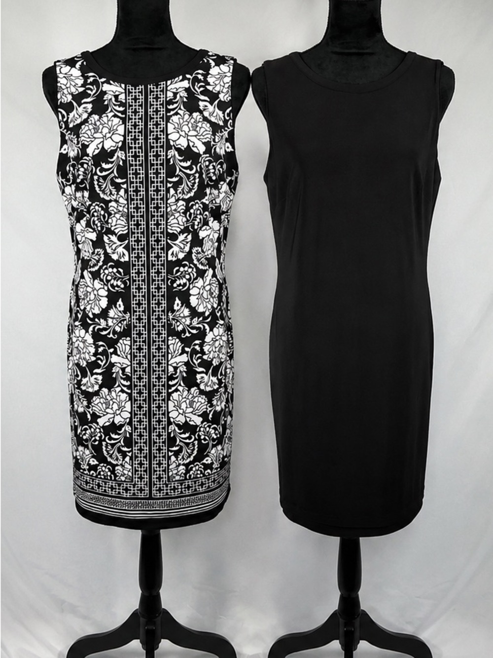 White House Black Market Reversible Floral Shift Dress Large LBD NWT Workwear
